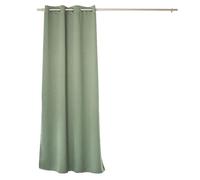Rideau occultant - ENJOY HOME - OBSKUR - Vert Argile - Œillets - 140 x 240 cm