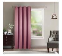Rideau Occultant - HOMEROKK - 140 x 260 cm - Rose Poudré - 100% Polyester - 8 Œillets