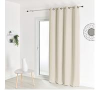 Rideau occultant ignifugé M1 non feu Ecru 240x260 cm