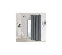 Rideau occultant ignifugé non feu m1 140 x 260 cm coloris gris