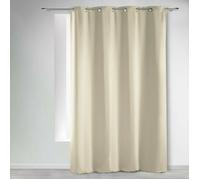 Douceur d'Intérieur – Rideau à œillets – Occultant – 135 x 240 cm – Uni naturel beige