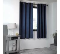 Rideau occultant - LOVELY CASA - Bleu Marine - 140x280 cm - 210gr/m2 - 8 oeillets ronds