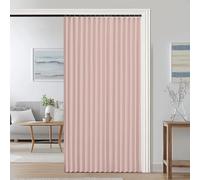 Rideau occultant magnétique pliable et invisible pour chambre à coucher, salle de bain, salon et séparateur de pièce - Rose - 240 x 240 cm (l x H) - Blocage de la lumière et protection de la vie