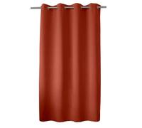 Rideau occultant - OBSKUR - 140 x 180 cm - Terre cuite - 8 oeillets - 100% polyester