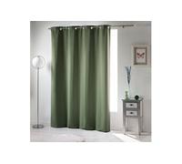 Rideau DOUCEUR D'INTERIEUR Rideau a oeillets 135 x 180 cm occultant uni occult Kaki