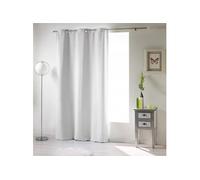 Douceur d'Intérieur 1605153 Rideau à Oeillet Occultant Polyester Neige 140 x 240 cm