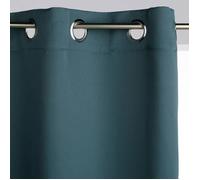 Rideau occultant ""Odelie"" bleu orage 140x260cm - Atmosphera createur d'interieur