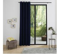 Rideau occultant phonique et thermique doublé polaire ""Arctique"" Bleu Nuit