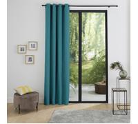 Rideau occultant phonique et thermique doublé polaire ""Arctique"" Paon