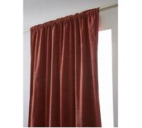 Rideau occultant phonique et thermique doublé polaire galon fronceur ""Bjorn"" 100% opaque l'Effet Papillon - Bjorn Terracotta - 2 Pan