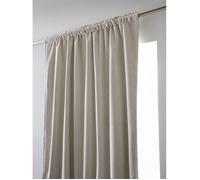 Rideau occultant phonique et thermique doublé polaire galon fronceur ""Bjorn"" 100% opaque l'Effet Papillon - Bjorn Pampa - 1 Panneau