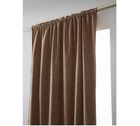 Rideau occultant phonique et thermique doublé polaire galon fronceur ""Bjorn"" 100% opaque l'Effet Papillon - Bjorn Camel - 1 Panneau