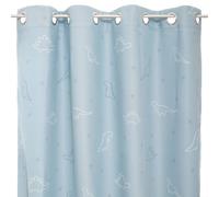 Rideau Occultant Phosphorescent Dinosaure - Aipo Bleu 140x250
