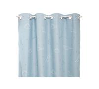 Atmosphera – Rideau occultant enfant Glow Dinosaure – phosphorescent œillets – Bleu 140 x 250 cm