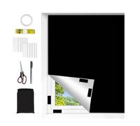Rideau Occultant pour Fenêtre, 145 x 300 cm, Rideaux Occultants pour Intérieur avec Velcro sans Trous Portatifs, Isolants Thermiques Temporaires pour Crèche, Chambre à Coucher, Mezzanine