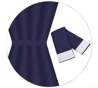 Rideau occultant pour porte-fenêtre à panneau unique à base de polyester pour une intimité constante et une défense UV (bleu)