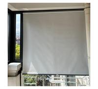 Rideau occultant pour portes et portes - Protection UV, anti-reflets, résistant à l'humidité, installation facile avec adhésif (blanc, 100 x 200 cm)