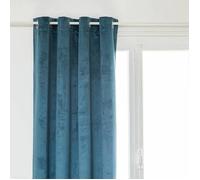 Rideau occultant ""Théa"" bleu égéen 140x260cm - Atmosphera createur d'interieur