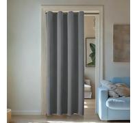 Rideau Occultant Thermiques 240 x 240 cm Anti UV Anti Bruit Isolant Thermique Tenture Opaque à Oeillets Isolation pour Maison Chambre Salon Intérieurs, Gris