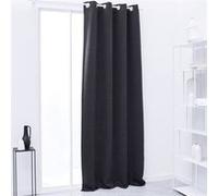 Rideau occultant TODAY a oeillets uni anthracite 140 240 cm Anthracite