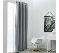 Rideau occultant TODAY a oeillets uni Gris 140x240 cm