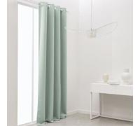 Rideau occultant TODAY a oeillets uni Vert 140x240 cm