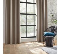 Rideau ""Odelie"" occultant beige 140x260cm - Atmosphera createur d'interieur