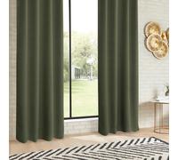 Atmosphera – Rideau occultant « Odelie » 140x260 cm vert kaki