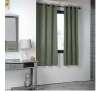 Stof - Rideau - Modèle Notte - Kaki - 140x280 cm - 100% Polyester