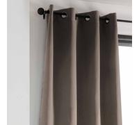 Rideau Occultant Uni 210gr/M2 Polyester Beige 135x250 Cm
