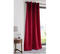 Rideau occultant uni 210gr/m2 Rouge 140x280 cm