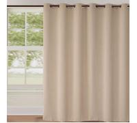 Rideau occultant uni grande largeur Beige 240x260 cm