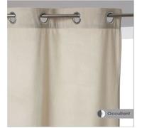 RIDEAU OCCULTANT VELOURS 140X260 CM LIN