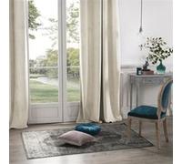 Lampe en métal et osier Atmosphera - h. 33,5 cm - beige Beige