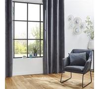 Rideau Occultant en Velours Otto Gris - Atmosphera créateur d'intérieur - Gris