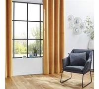 Rideau occultant velours Otto ocre 140x260 Atmosphera Ocre G