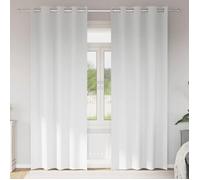 Rideau occultant VIDAXL 2 pièces blanc pur 260 x 140 cm - 80-90% occultation, polyester