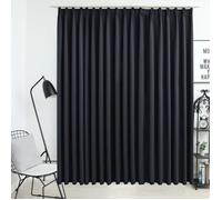 Rideau occultant - vidaXL - 290x245 cm - Noir - Polyester - Lavable en machine