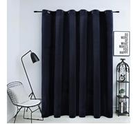 Rideau occultant - vidaXL - Velours Noir - 290x245 cm - Œillets métalliques - Lavable