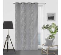 Rideau oeillet 135x250 cm Liane gris, par Soleil d'ocre