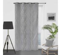 Rideau oeillet 135x250 cm Liane gris, par Soleil d'ocre