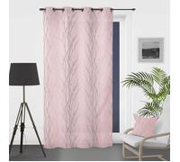 Rideau oeillet 135x250 cm Liane rose, par soleil d'ocre