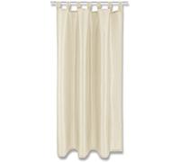 Rideau opaque beige Alessia avec passants de 140 x 175 cm (l x L) dans de nombreuses tailles et couleurs