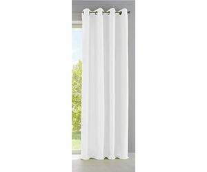 Rideau Opaque Palermo avec œillets et embrasses - Blanc - 225 x 140 cm - 10000265
