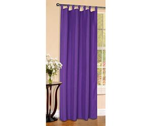 Rideau Opaque uni Mat avec œillets en Tissu Micro Satin 20400 Violet 245 x 140 cm
