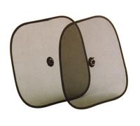 Rideau pare soleil - CARPOINT - Lot de 2 - Opaque - 38 x 45 cm - Ventouses incluses