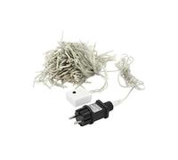 Guirlande lumineuses ECD Germany Rideau Pendant Lumineux à LED, PVC Blanc 2m, 240 LED Blanc Froid, Chaîne