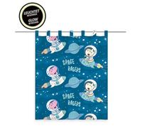 Rideau Peppa Pig phosphorescent 140x160 cm décoration pour chambre d’enfant
