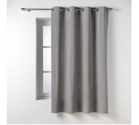 Rideau petite hauteur 135 x 180 cm coton/polyester recyclé Twily Gris