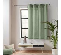 Douceur d'Intérieur – Rideau Twily – 135 x 180 cm petite hauteur – Coton/Polyester – Sauge